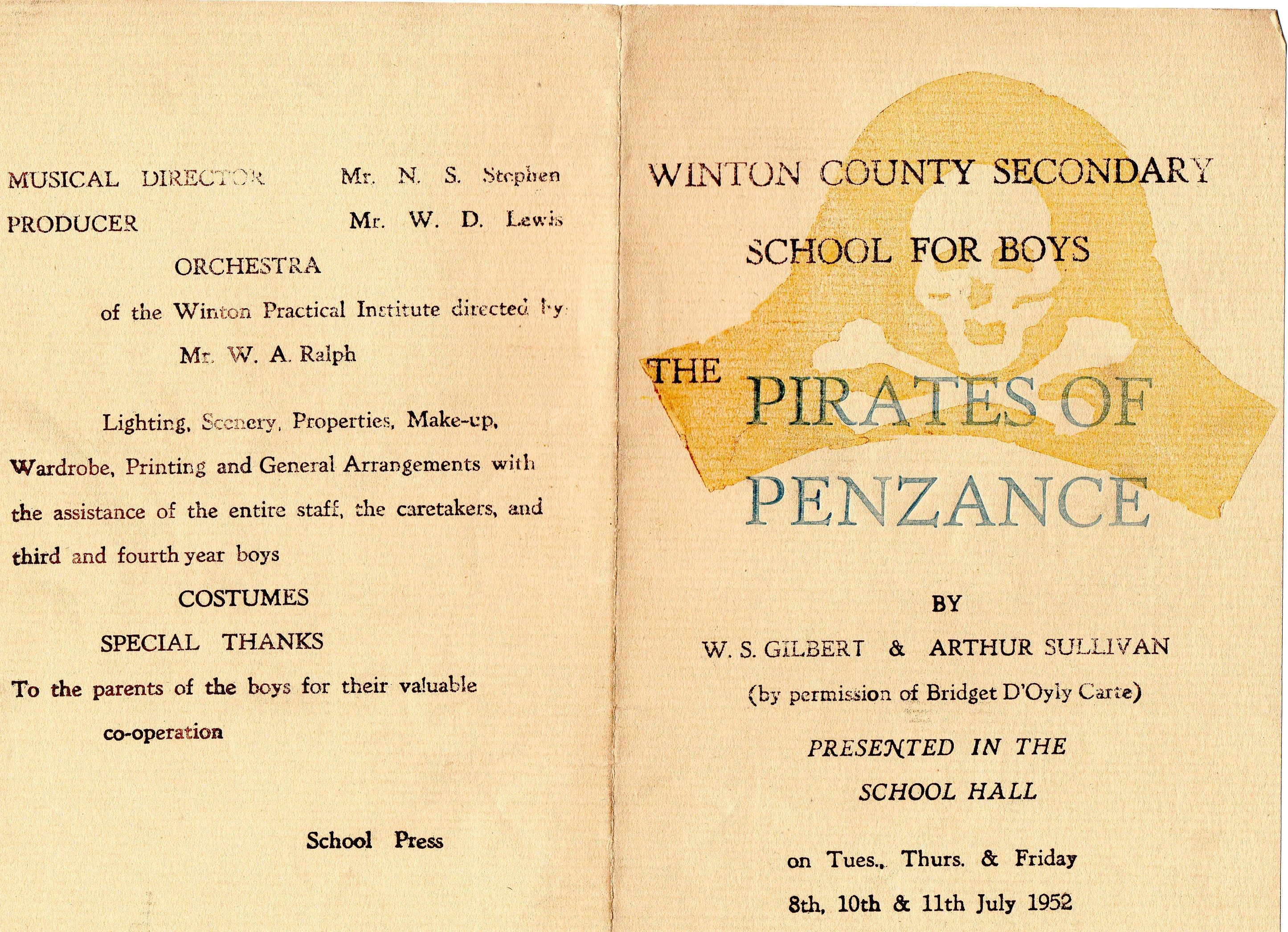 Pirates of Penzance, 1952